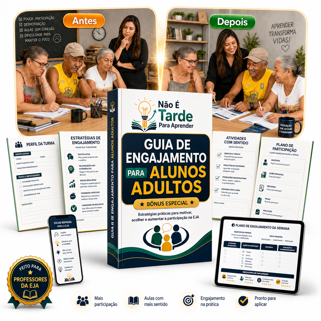 Guia de Engajamento para Alunos Adultos