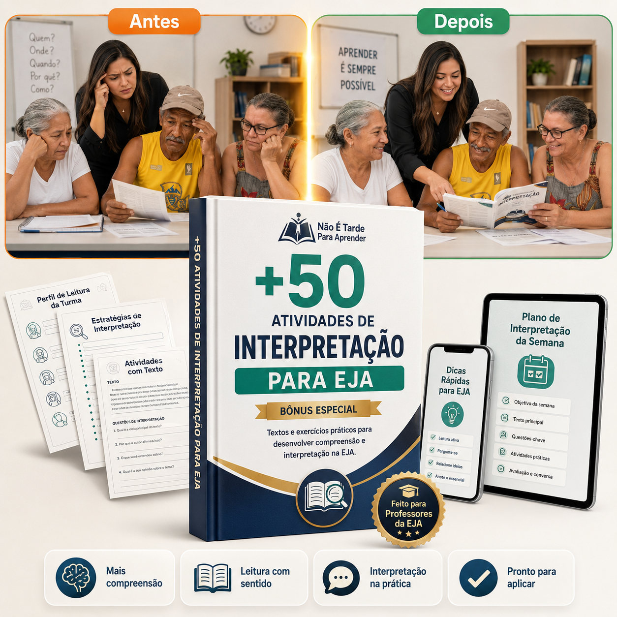 +50 Atividades de Interpretação para EJA