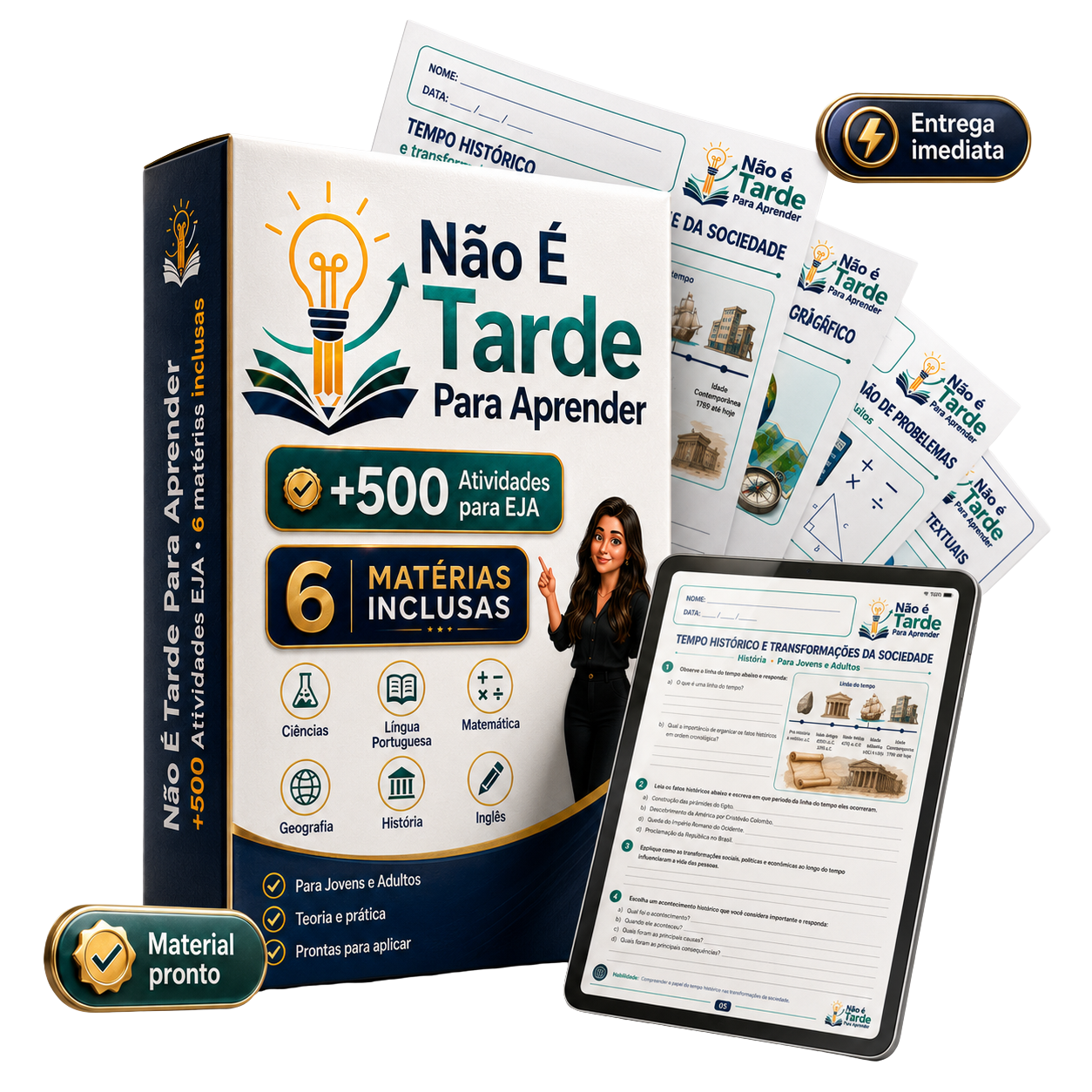 Material Não É Tarde Para Aprender