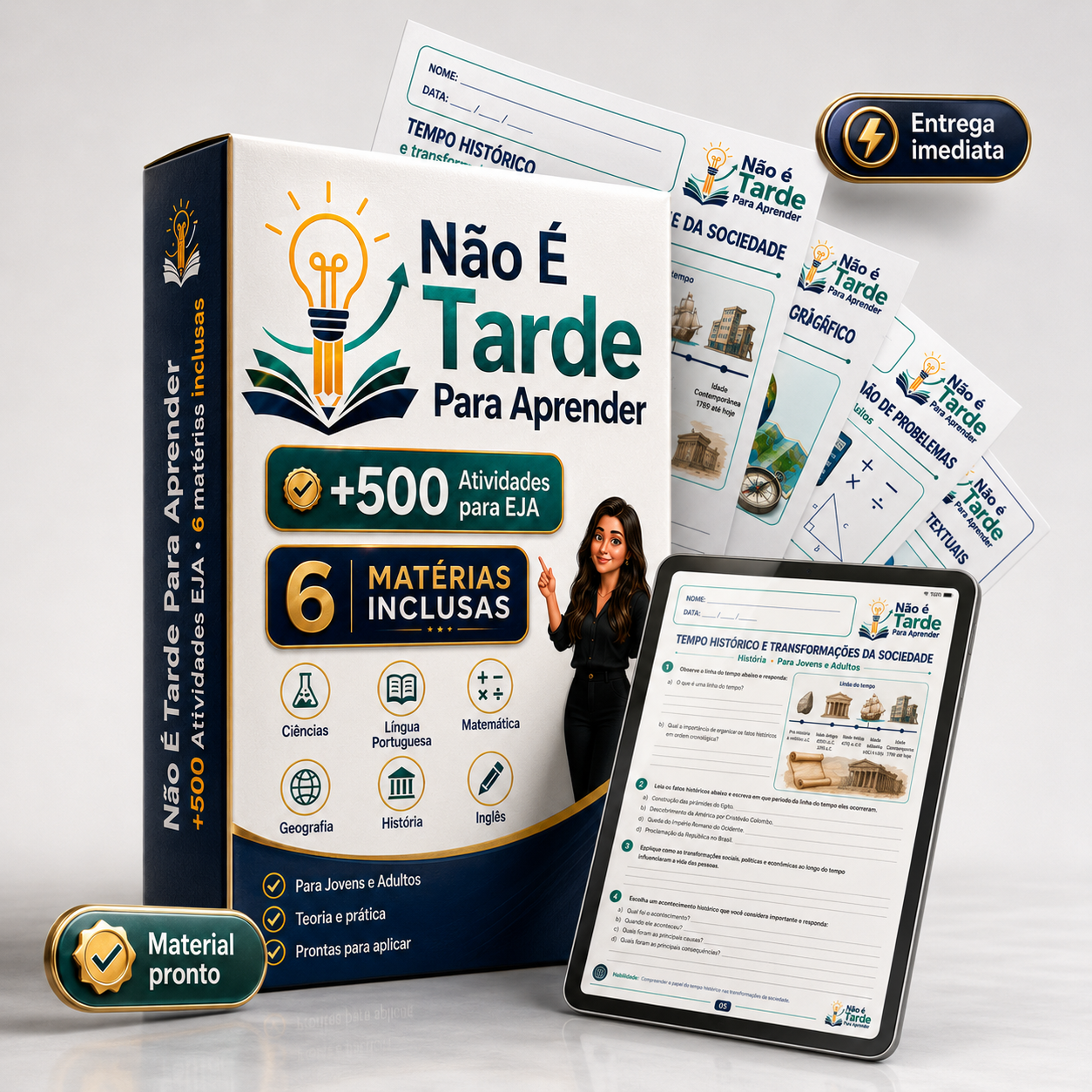 Material Não É Tarde Para Aprender